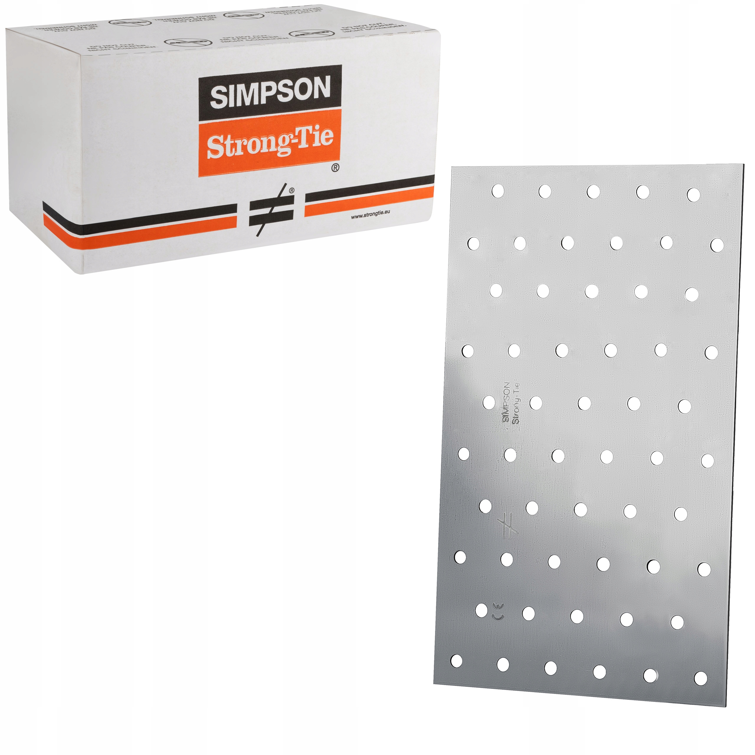 Tesárske spojky ploché 120x200mm 50st Perforované dlaždice Simpson NP20