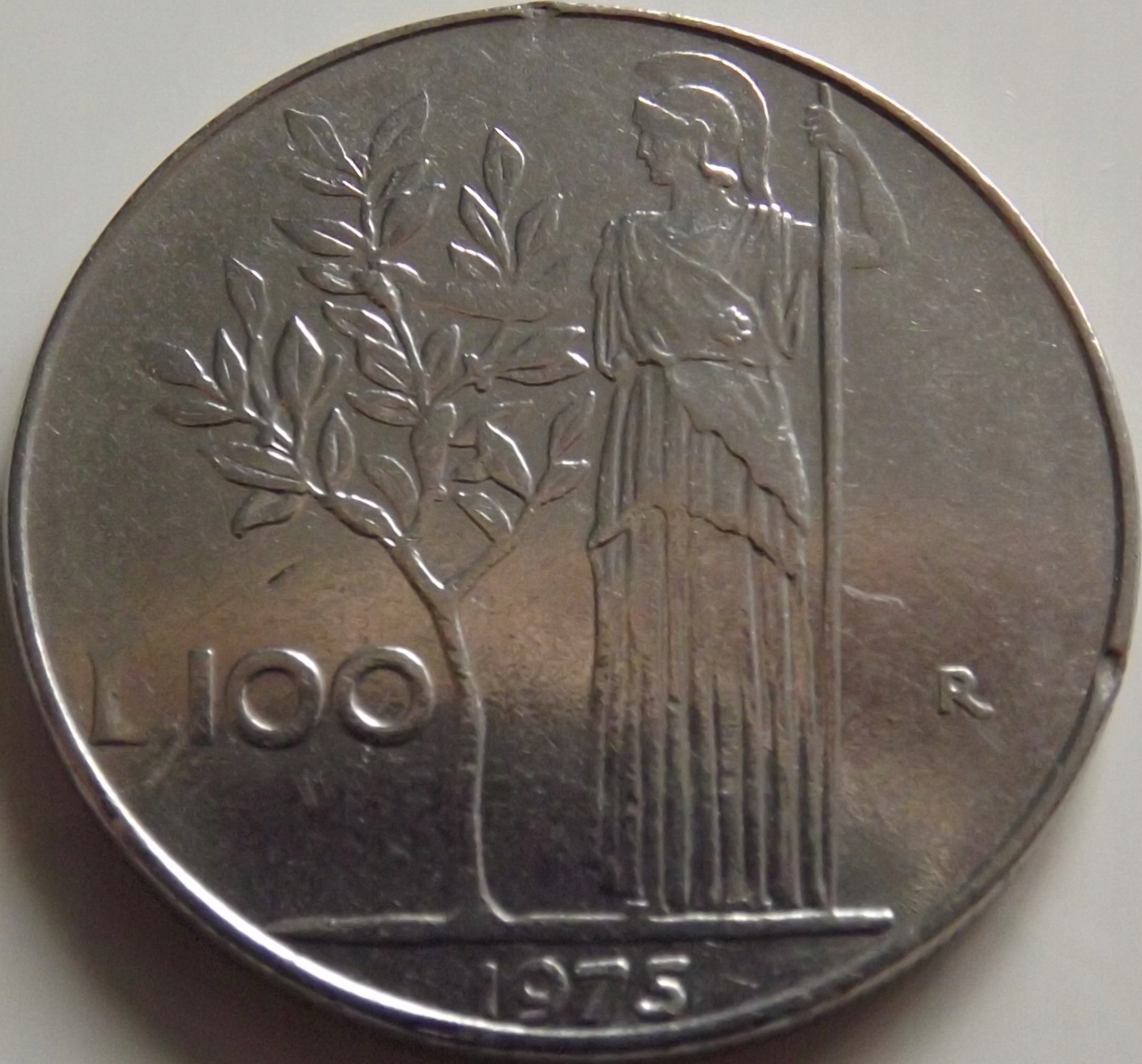 Włochy 100 Lirów 1975 st. 2/2+