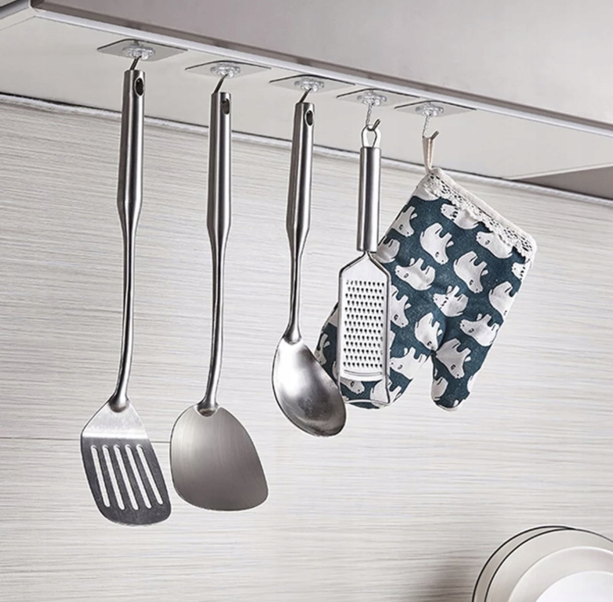 WIESZAK SAMOPRZYLEPNY HACZYK HACZYKI ŁAZIENKI 10x Wysokość 6 mm