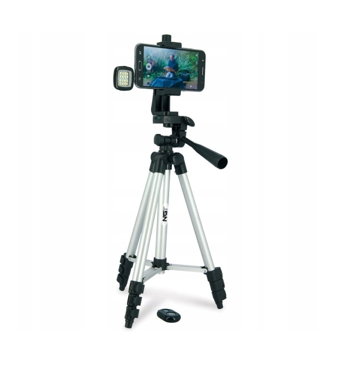 NGT Statyw Trójnóg do Robienia Zdjęć Pilot i Lampa