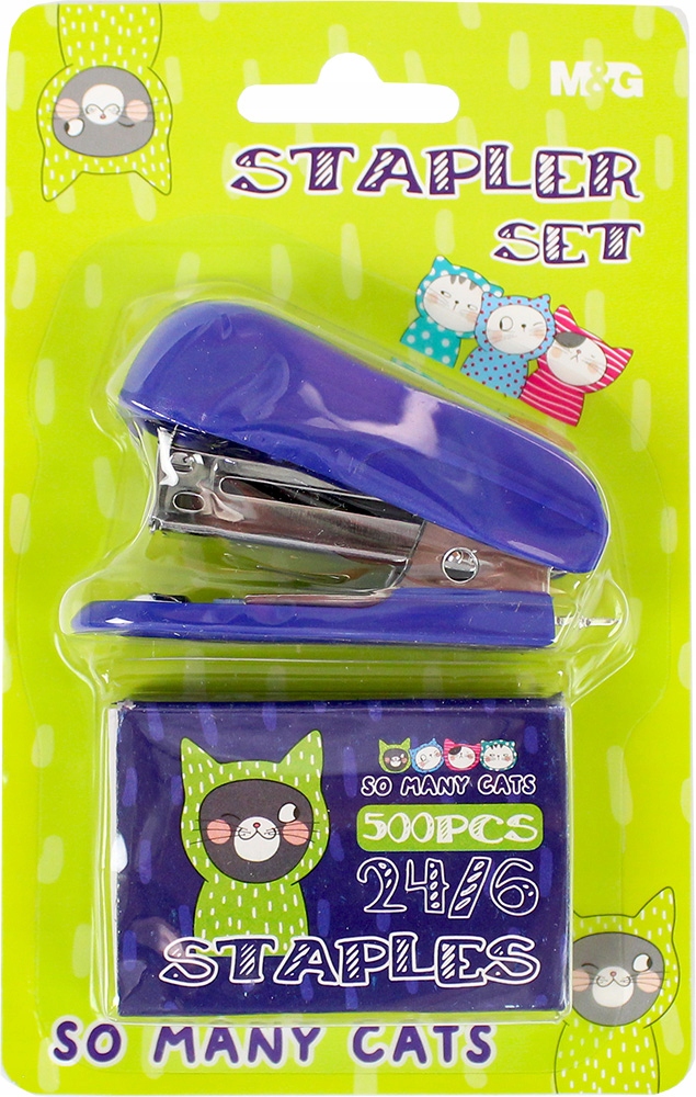 ZESTAW MINI ZSZYWACZ SO MANY CATS Rodzaj Biurowy