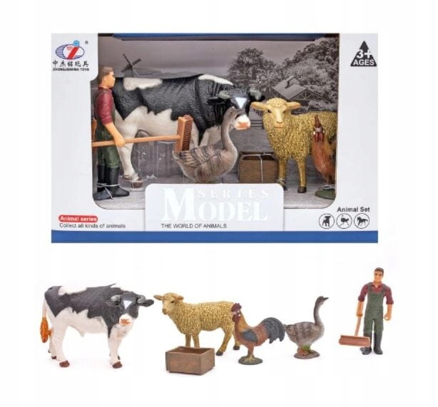 

1396 Figurki XL Zwierząt Domowych Krowa Owca Kura