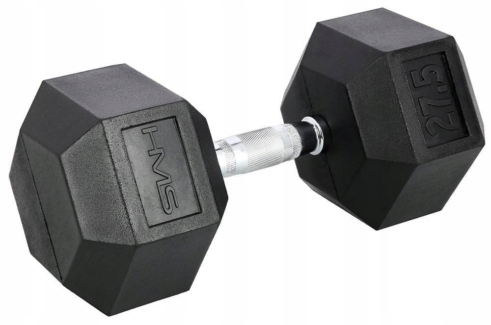 Hantla Heksagonalna Gumowana Ciężarek 27,5 kg HMS