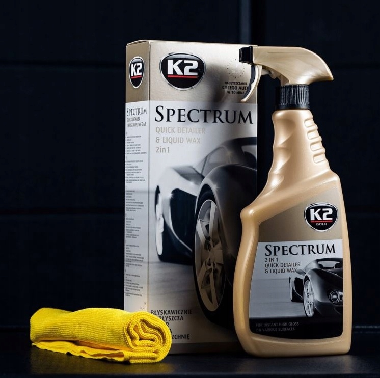 

Wosk syntetyczny K2 Spectrum z mikrowłóknem 700ml