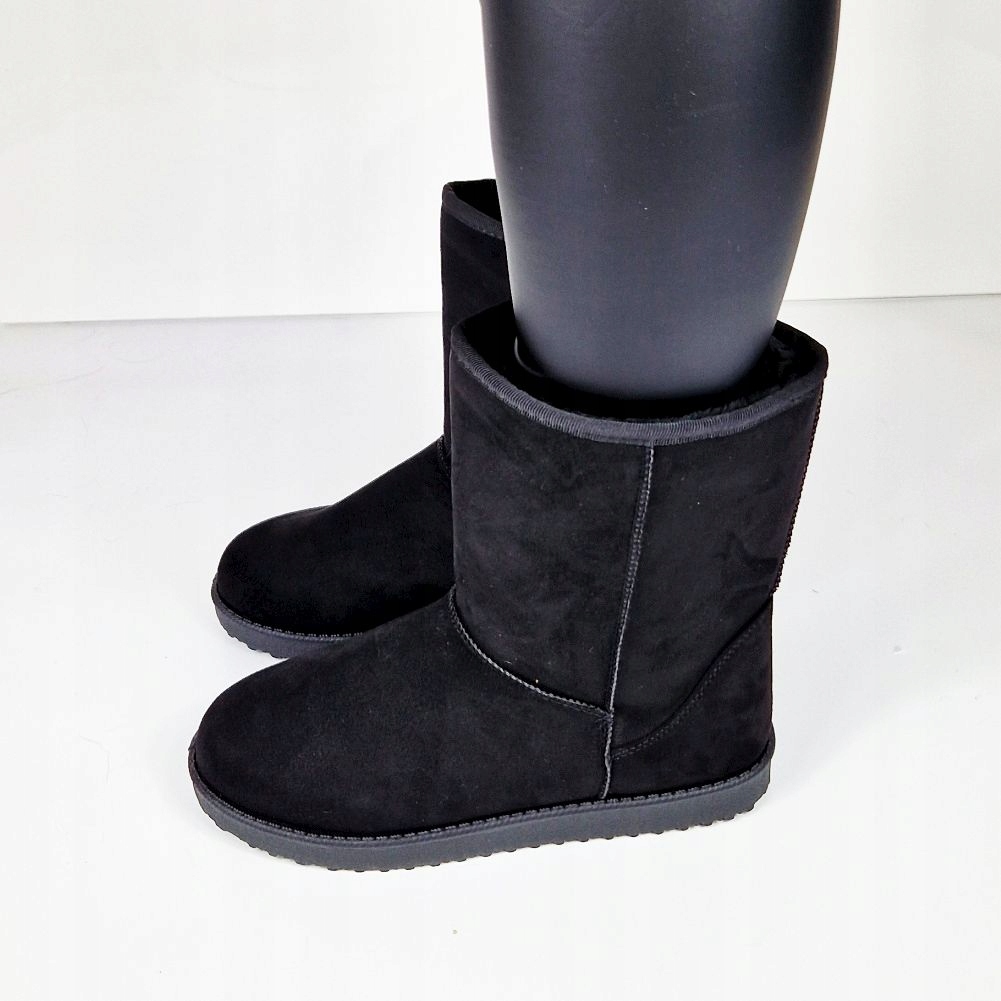 CZARNE ESKIMOSKI ŚNIEGOWCE EMU MUKLUKI BOTKI 38 Rozmiar 38