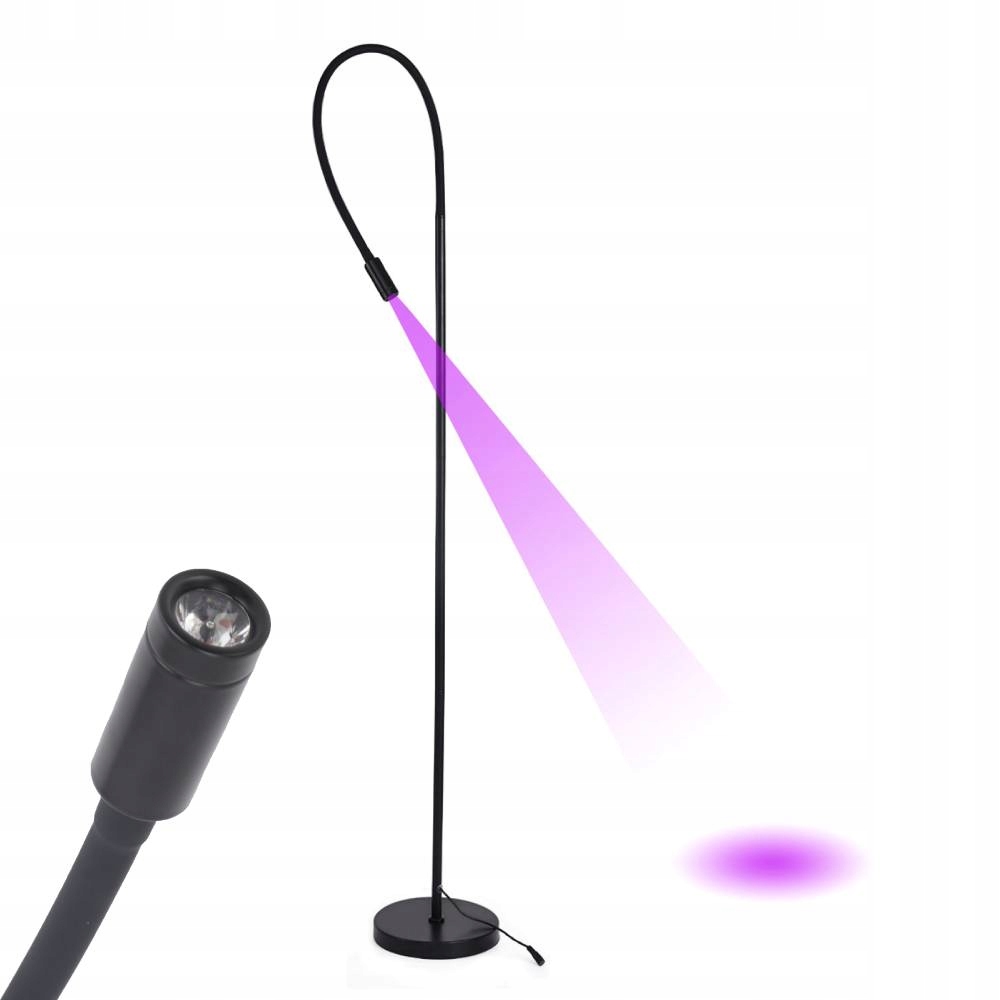 Lampa Do Przedłużania Rzęs Makijażu Led Uv Kosmetyczna Podłogowa Bezcieniow