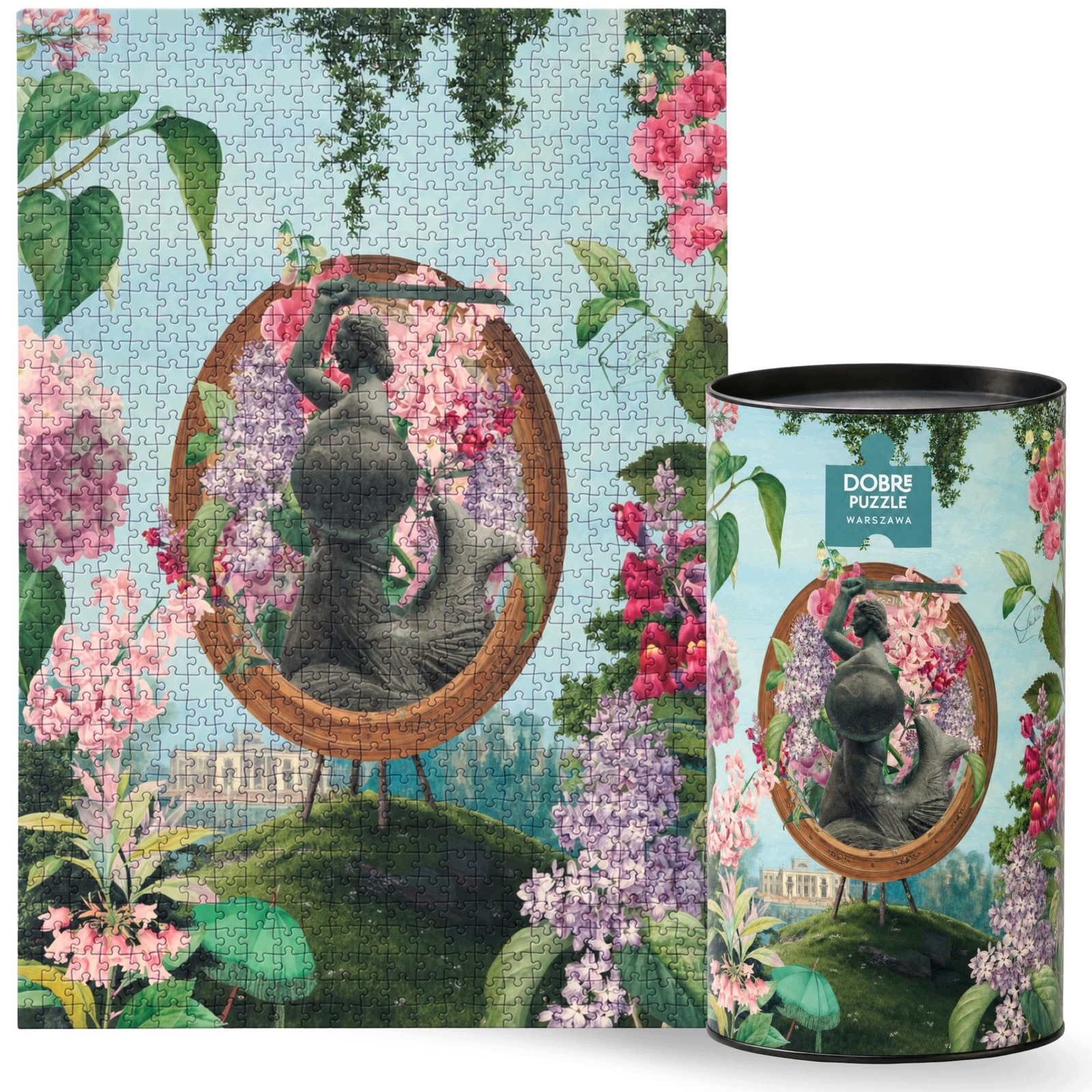 Puzzle 1000 elementów Warszawa w tubie Dobre Puzzle