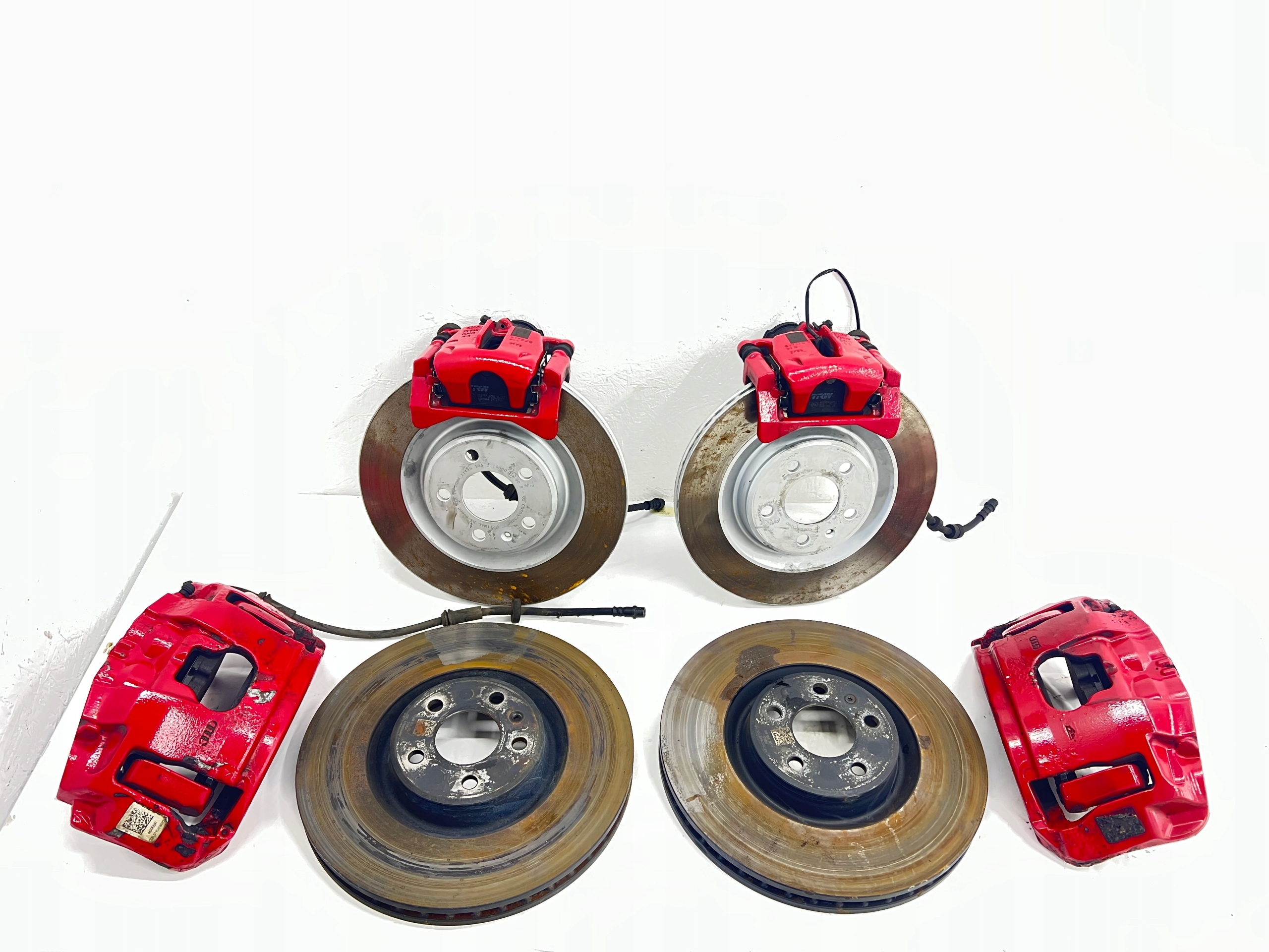 A6 C7 4G A7 BITURBO calipers front +rear part 356MM 330MM S4 B8 SQ5 discs new!