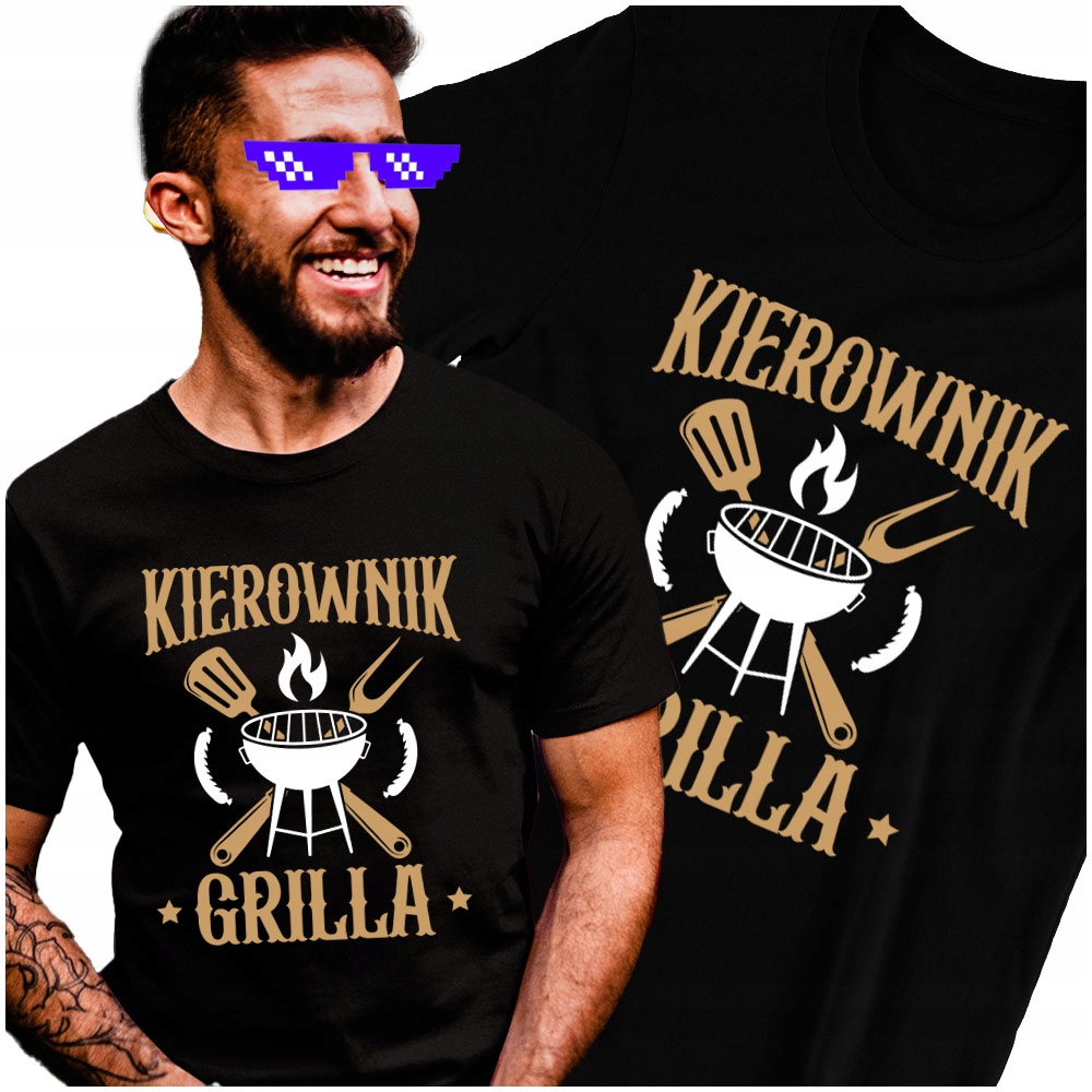 

Tshirt Kierownik Grill na Grila Emeryt M