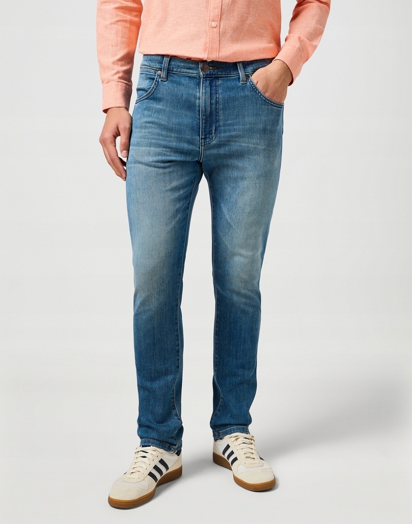 Pánské džínové kalhoty Wrangler Larston W36 L34 112362456 Trail Tone Zúžené