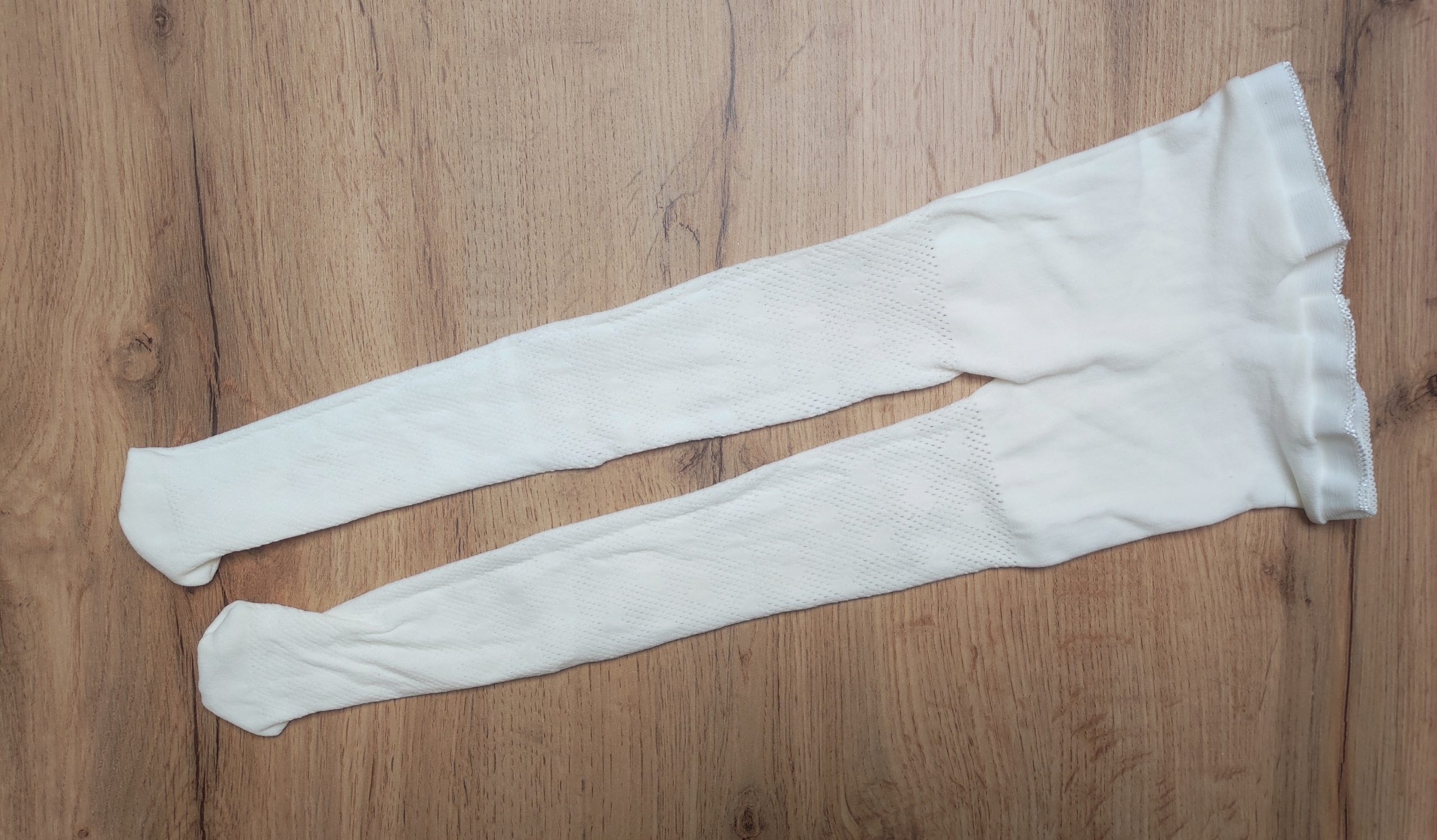 KELLO- Rajstopki ECRU ażurowe 80/86 na chrzest Marka bez marki