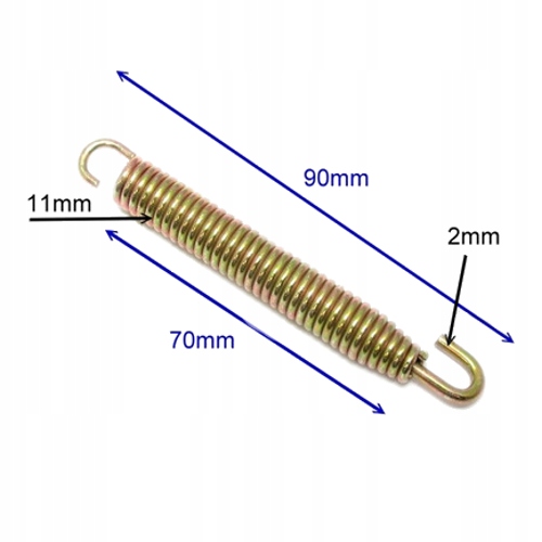 dł. 90mm Sprężyna do Wydechu Tłumik Rury Kolektor Motocykl Atv Quad Numer katalogowy części S7640048_JMP