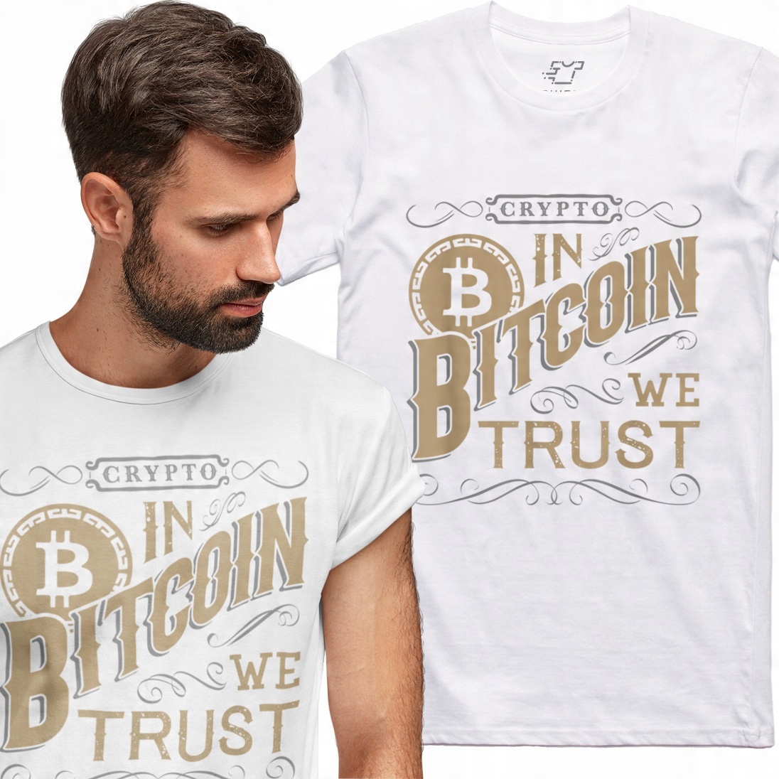 

Koszulka In Bitcoin we trust krypto Prezent M