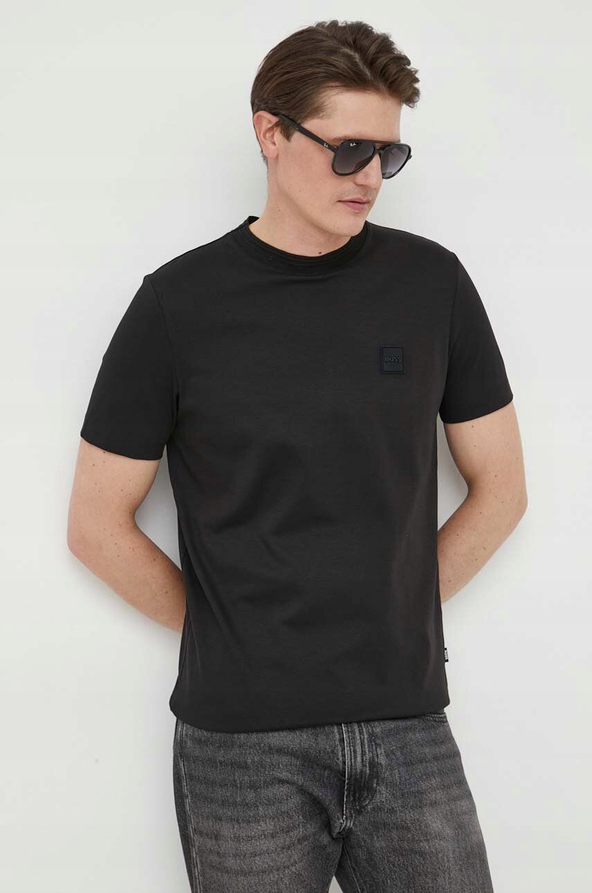 HUGO pamut póló L-es méret Szín fekete