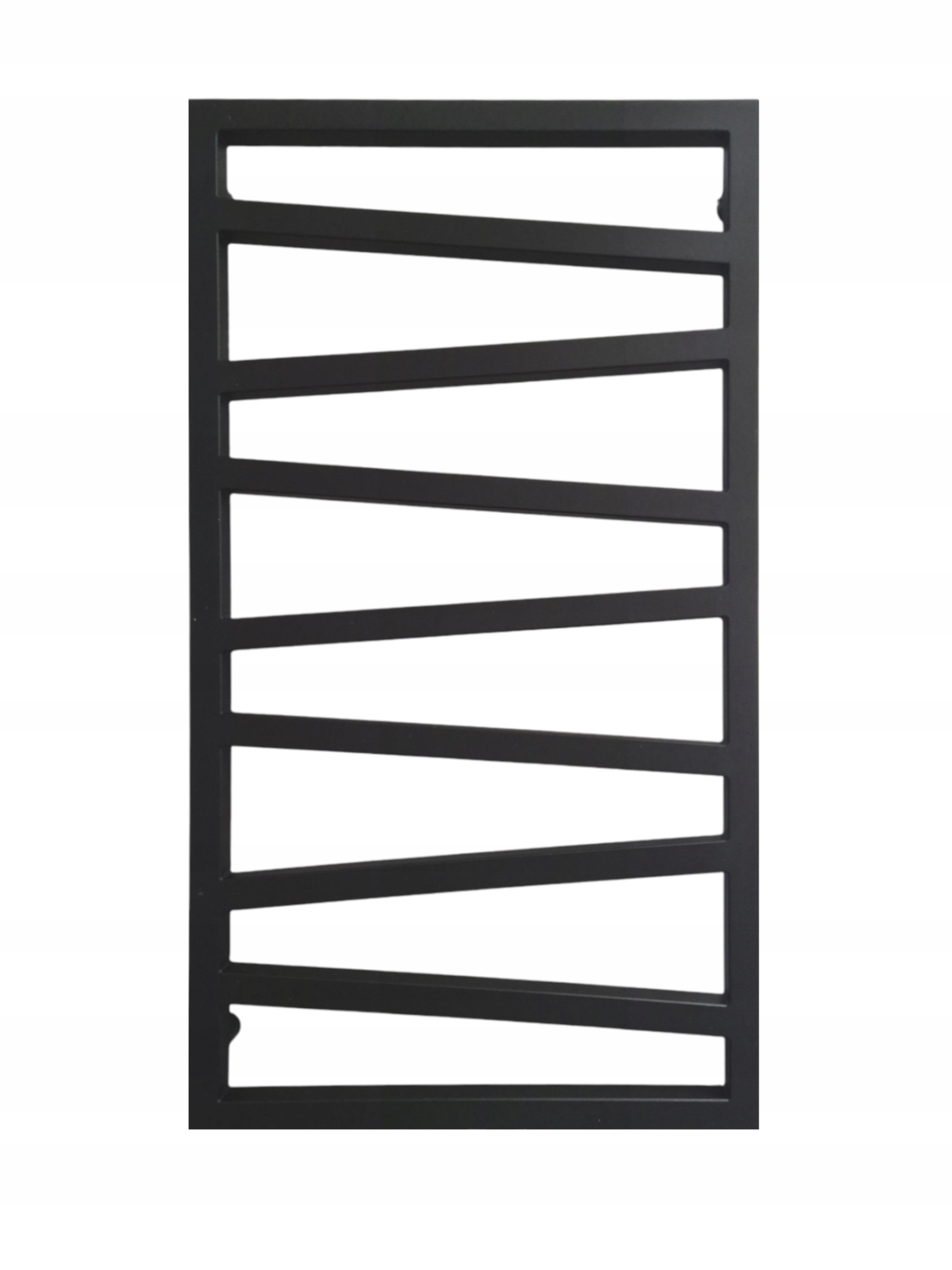 Kúpeľňový dekoratívny radiátor Onix 95x54 čierne pripojenie 50 cm