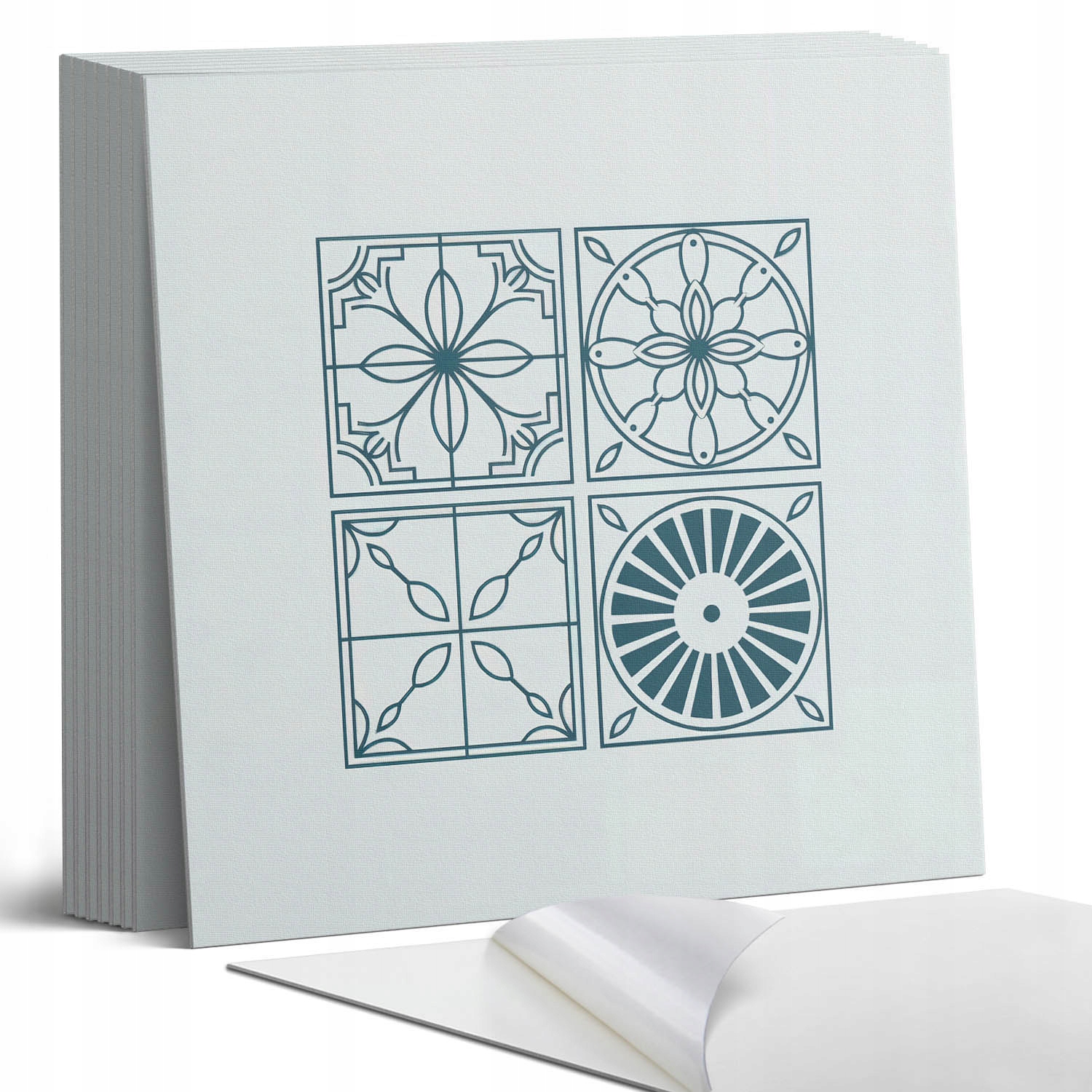 Vinylové dlaždice S Potiskem Geometrie v dlaždicovém provedení 9 x 30 x 30 cm