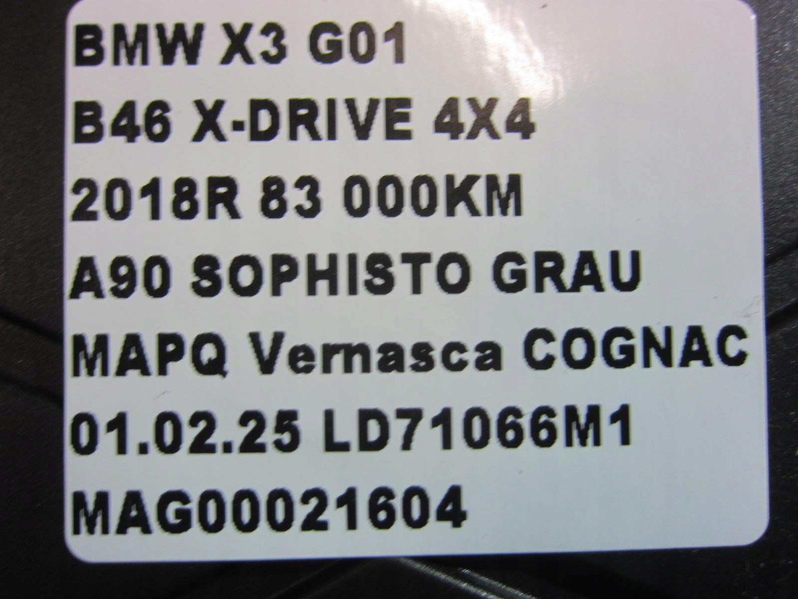 BMW X3 G01 G30 computer module control unit BDC 8715809 8725624 61359436420