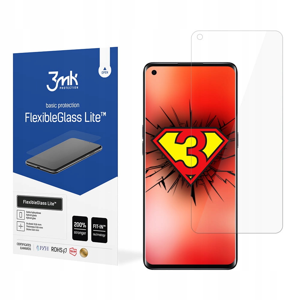 

Folia na cały ekran do Reno 4 Pro 3mk Glass Lite