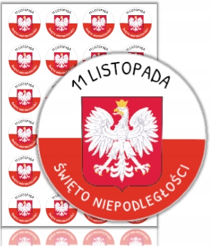 

Naklejki Patriotyczne 11 Listopada (40mm, 24 szt.)