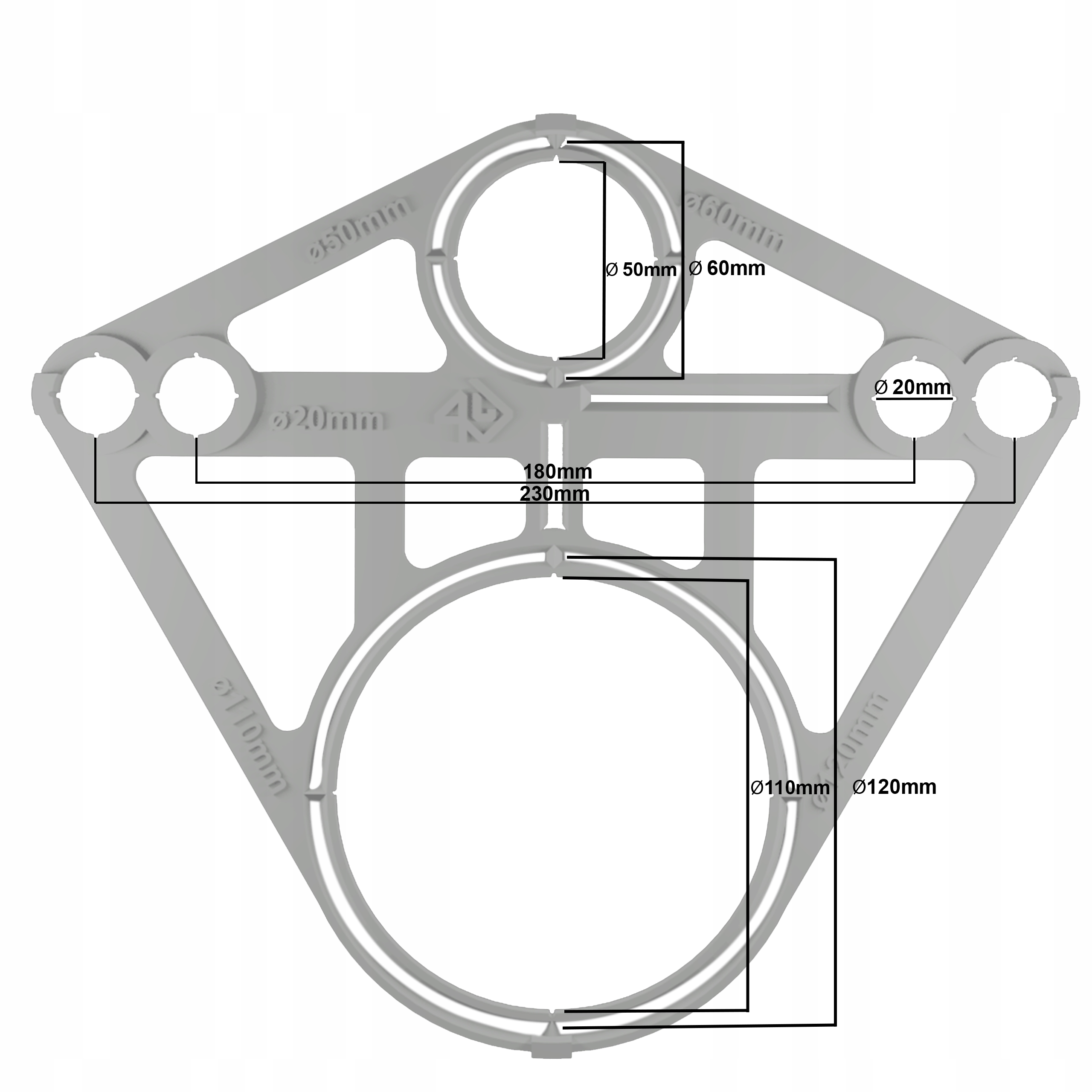 SZABLON WZORNIK OTWORÓW PŁYTEK GEBERIT TOALETA Marka P4U