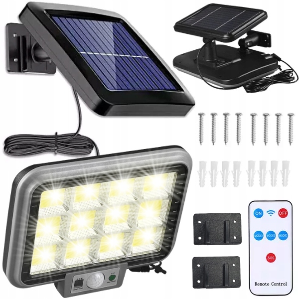 

Lampa Solarna Z Czujnikiem Ruchu Zmierzchu Uliczna