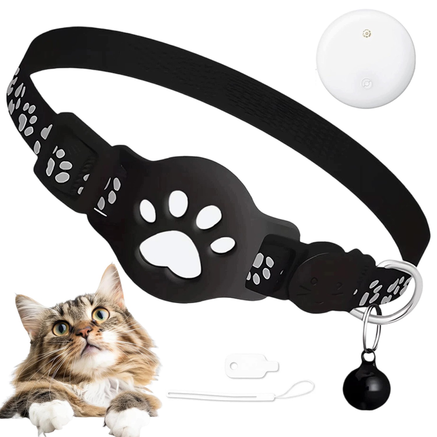 Lokalizator Bluetooth Dla Kota Smarttag Obroża Zapobiega Zgubieniu 18-30CM