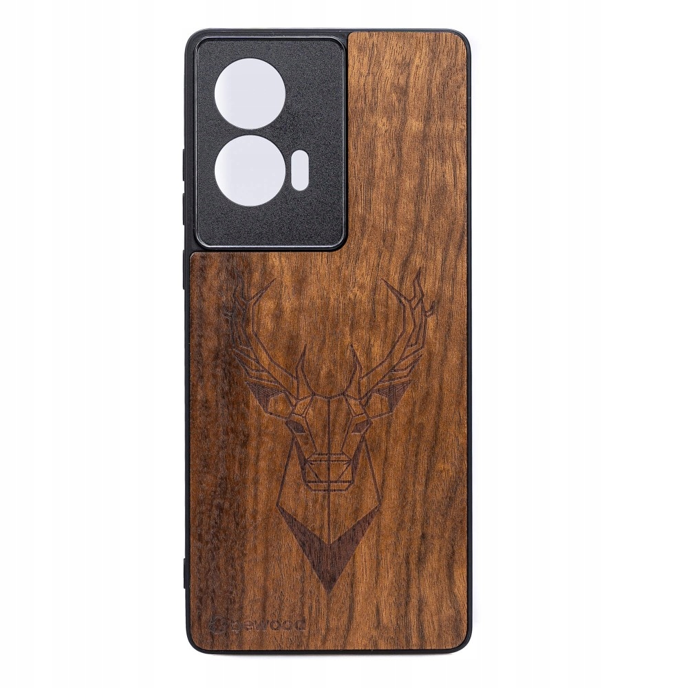Dřevěné Pouzdro Bewood pro Motorola Edge 50 Fusion Jelen Imbuia