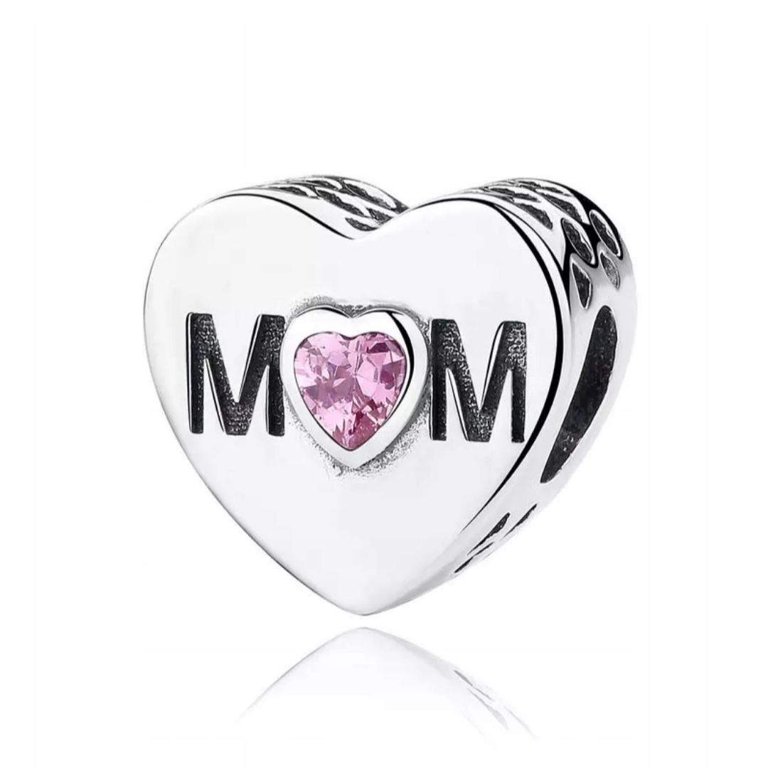 

Charms serce Mama do Pandora S925 na Dzień Matki