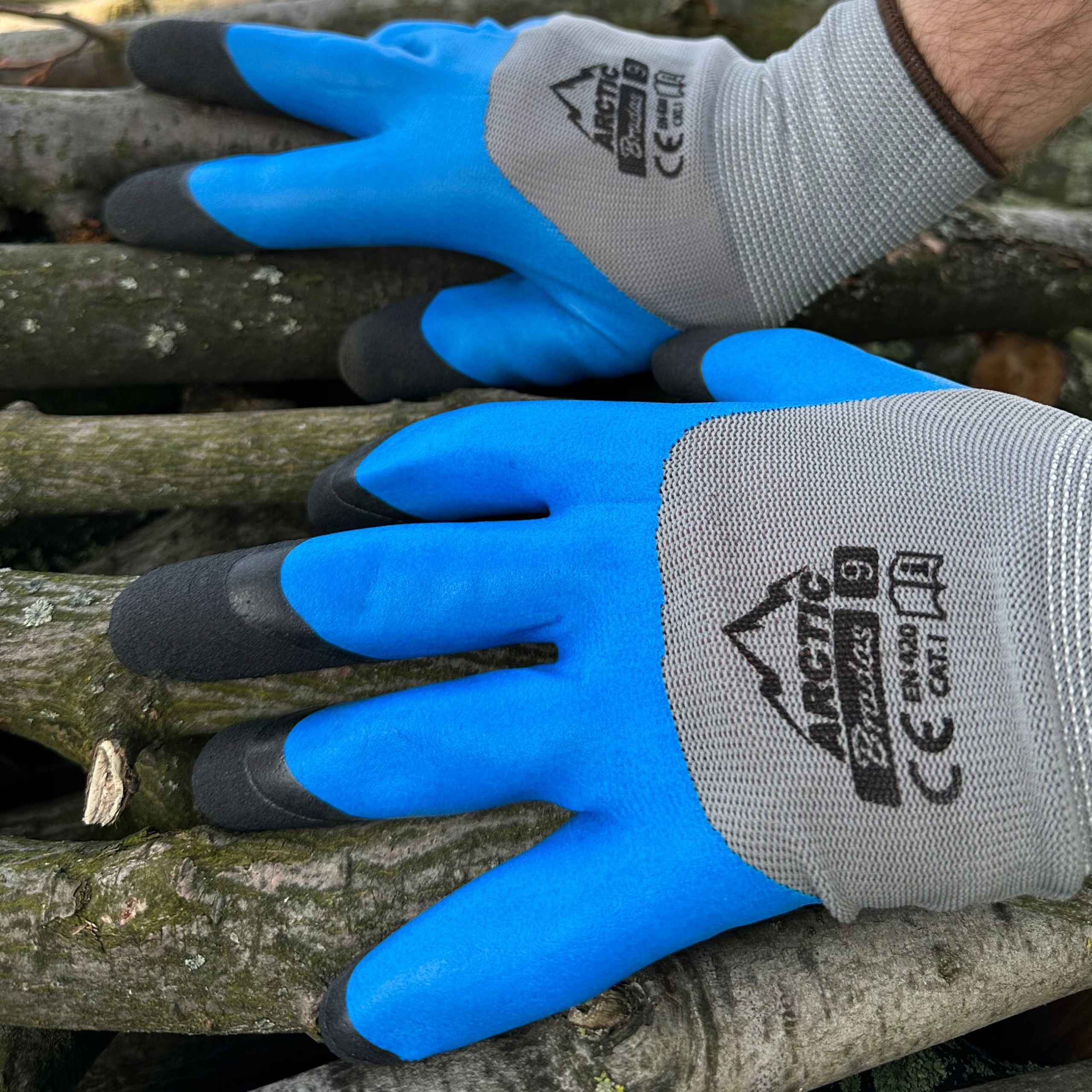 Rękawice Ochronne Robocze Lateksowe Mocne Rozmiar 7 Bradas ARCTIC RWA7 Seria Artic