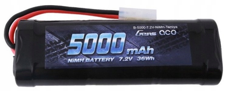 Gens Ace Výkonný akumulátor Baterie 5000MAH 7,2V Nimh Konektor Tamiya