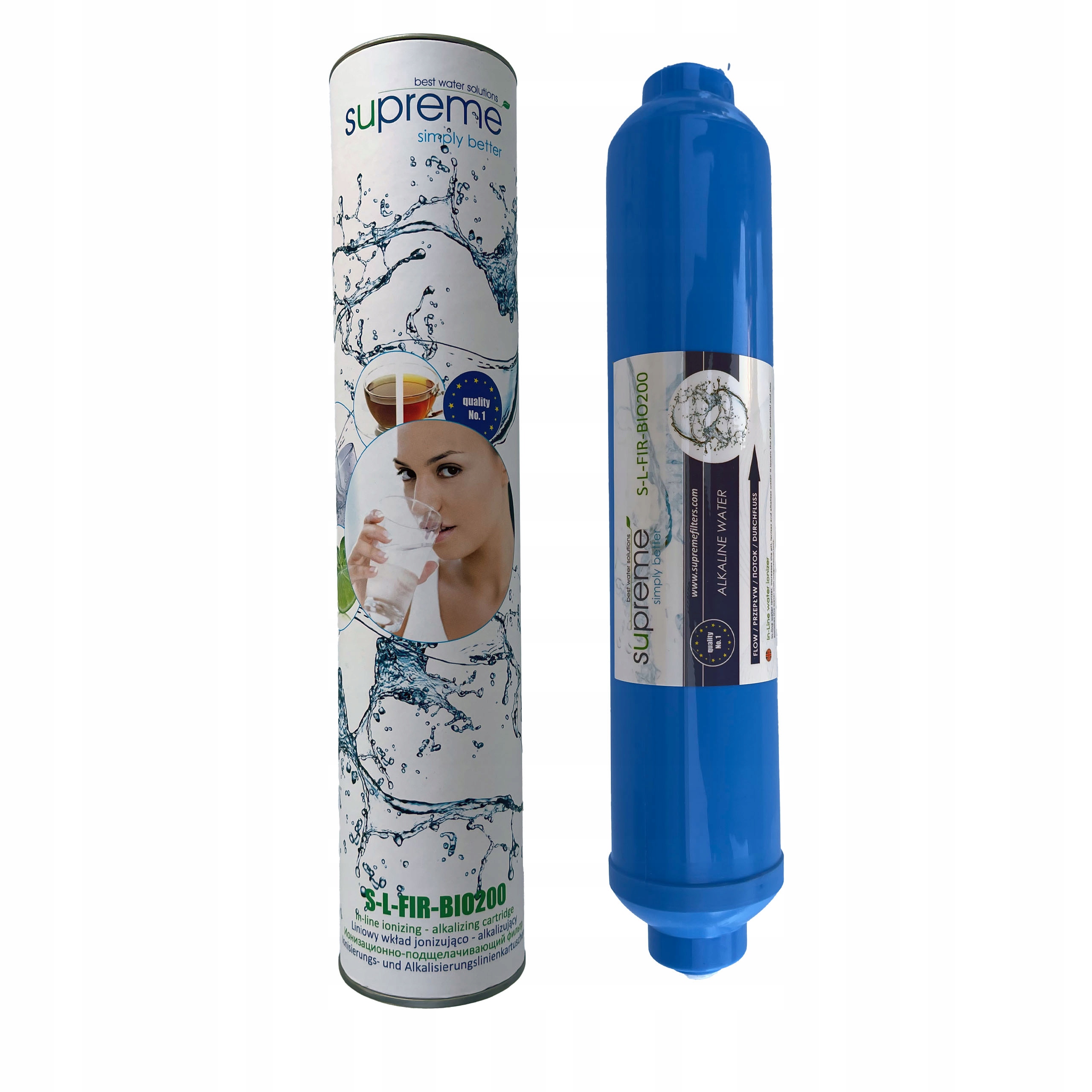 Liniowy jonizator wody Supreme, S-L-FIR-BIO200, Redox, Orp, -500 mV, pH 11