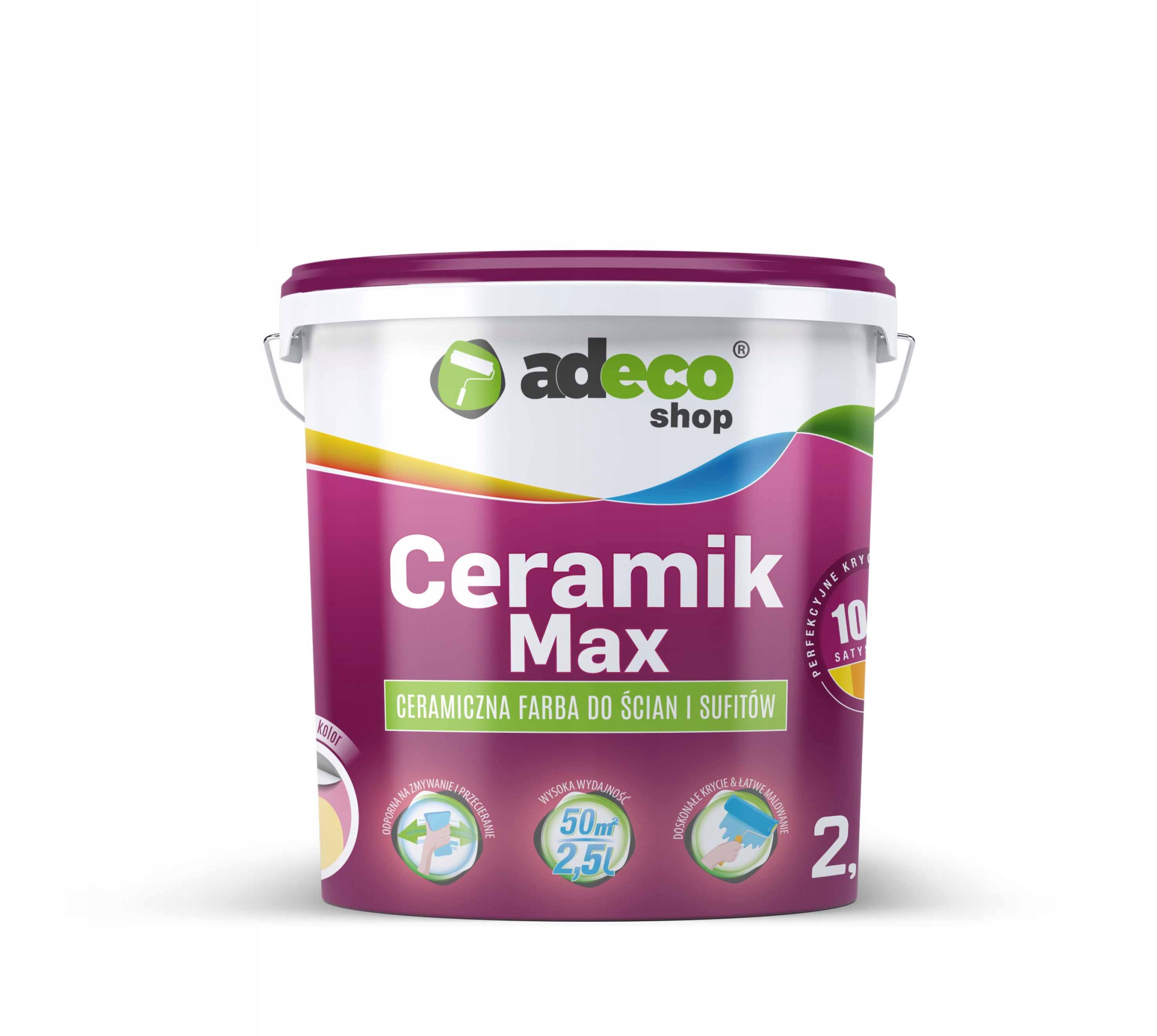 Farba ceramik kolor GŁĘBOKI SZMARAGD 2.5L EAN (GTIN) 5903707360215