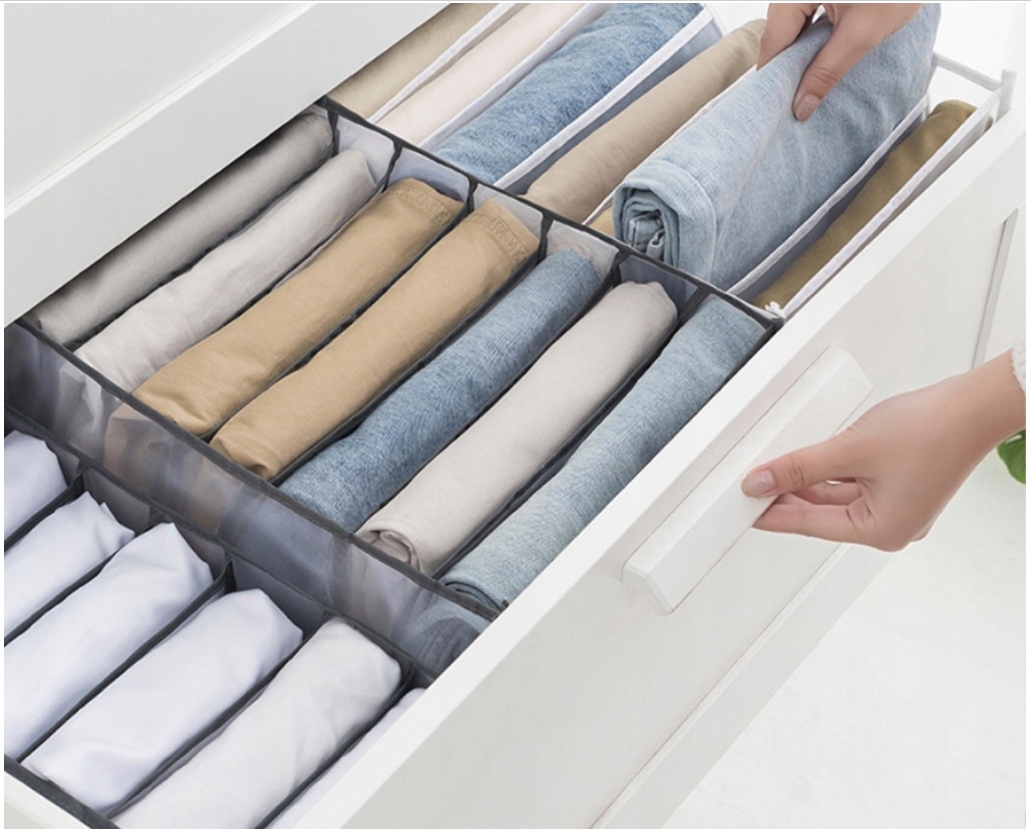 ORGANIZER NA UBRANIA SPODNIE DO SZUFLADY SZAFY 9P Długość 36 cm
