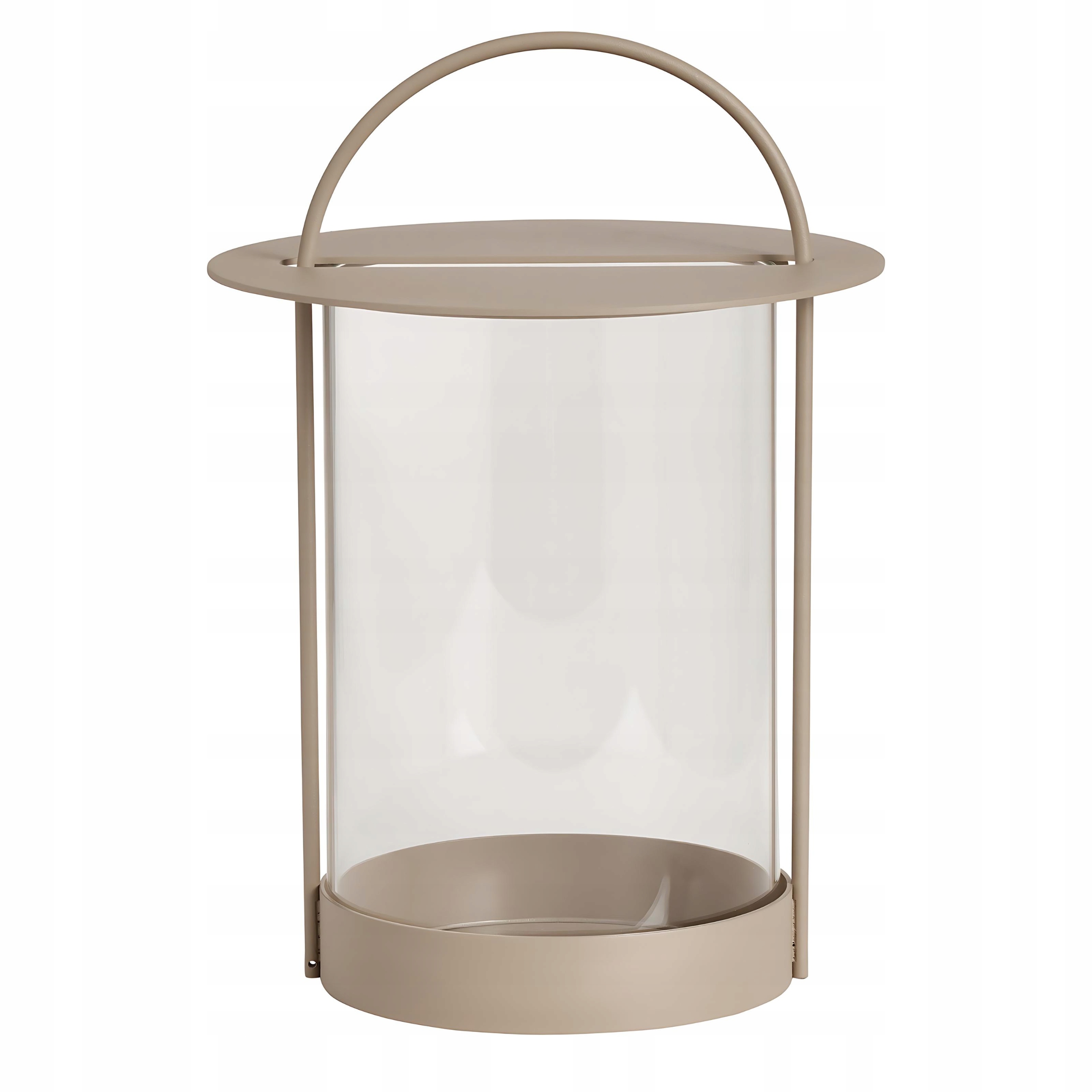 Lampáš Lampa Na Terasu Balkon Metal Sklo Béžová Oyoy