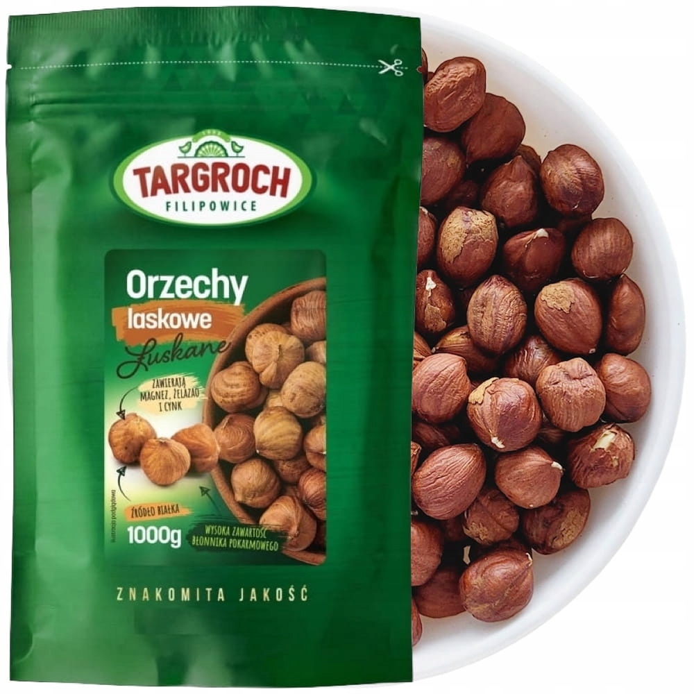 Zdravé Lískové Ořechy Loupané bez lupin Čerstvé Velké 1 kg 1000 g Targroch