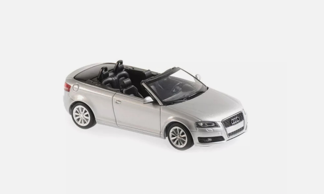 Audi A3 Cabriolet 2007 Silver 1:43 Maxichamps 940017130