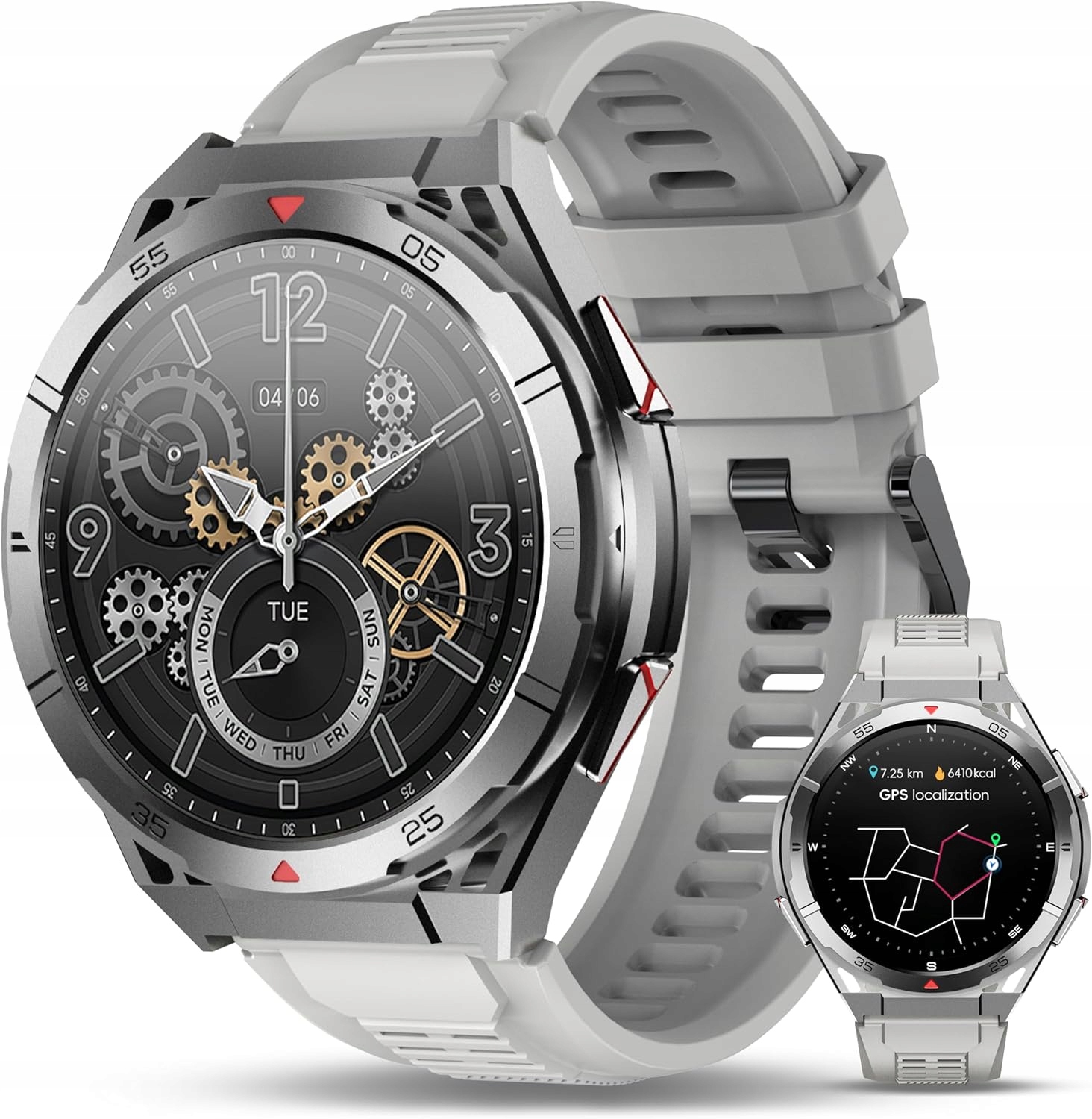 Chytré Hodinky Oukitel BT12 1,43 palce Šedé