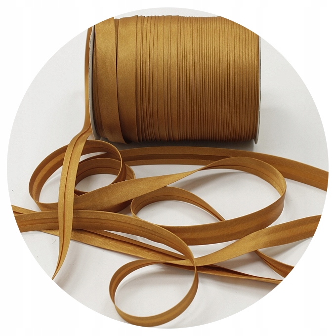 

Lamówka Atłasowa Lamówki 15 mm 130m Stare Złoto