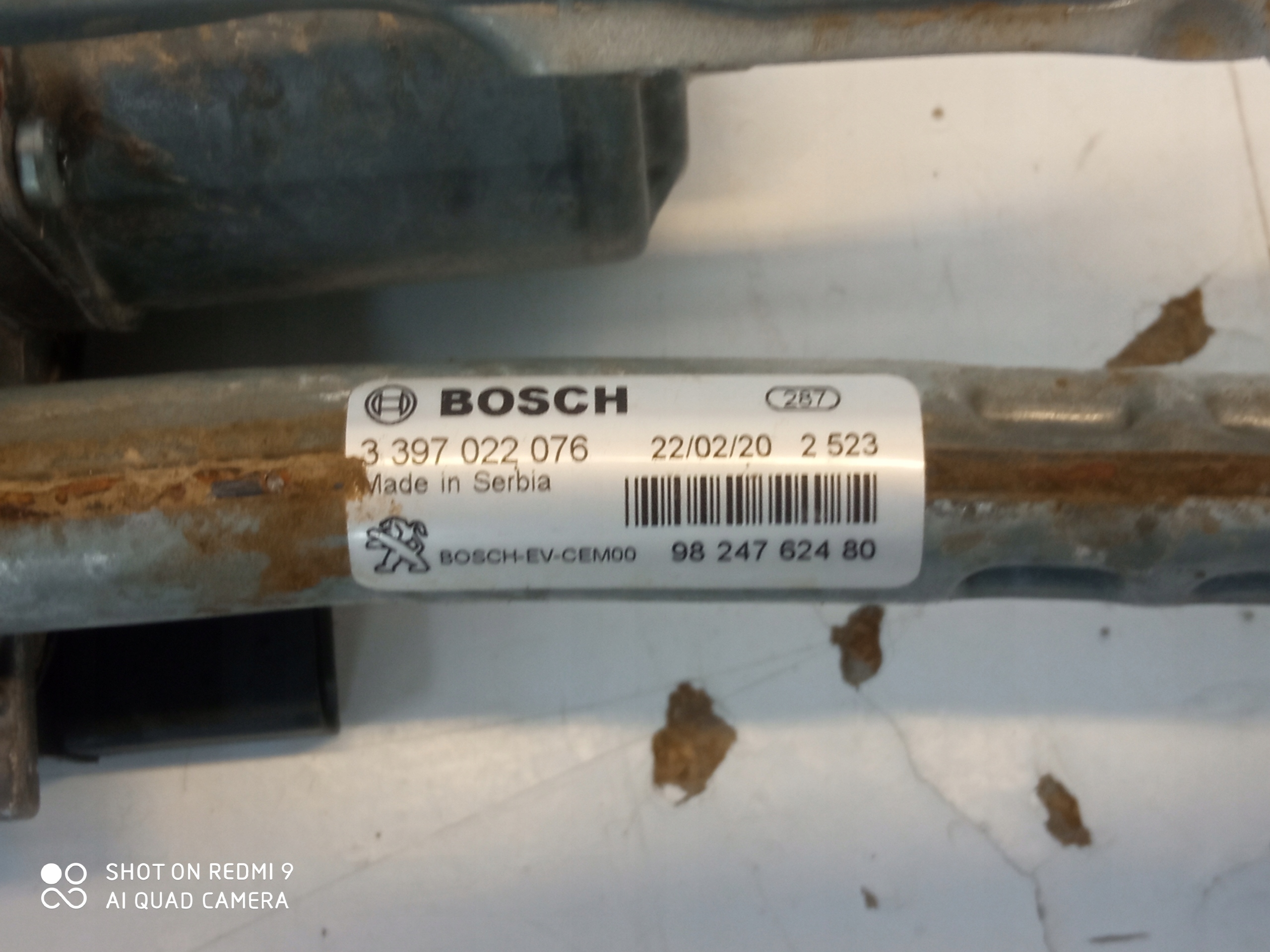 OPEL GRANDLAND X Wischergestänge 9824762480