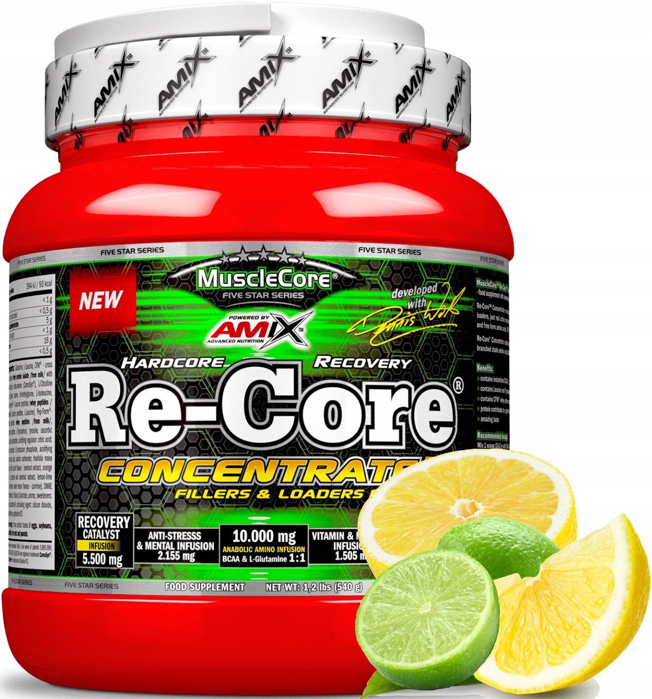 Amix Re-core Concentrate 540 g Doplněk Stravy Regenerace po tréninku