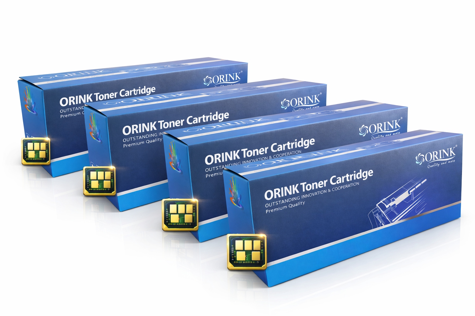 4x Toner zamiennik z CHIPem do Hp LaserJet Pro 4202 4302 4303 W2200X-W2203X