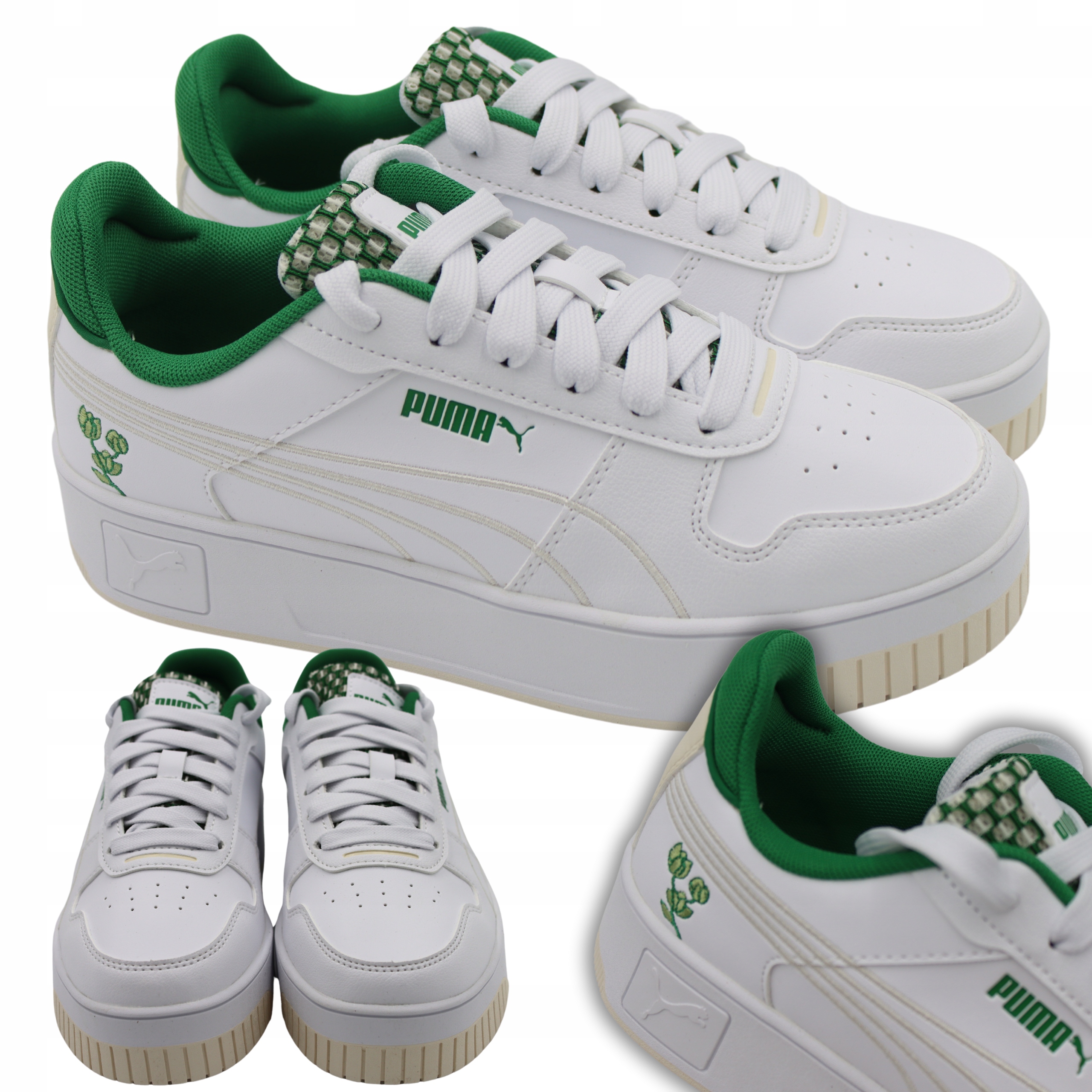 Dámské sportovní boty bílé Pohodlné Puma Carina Nízké Tenisky Vel. 37,5