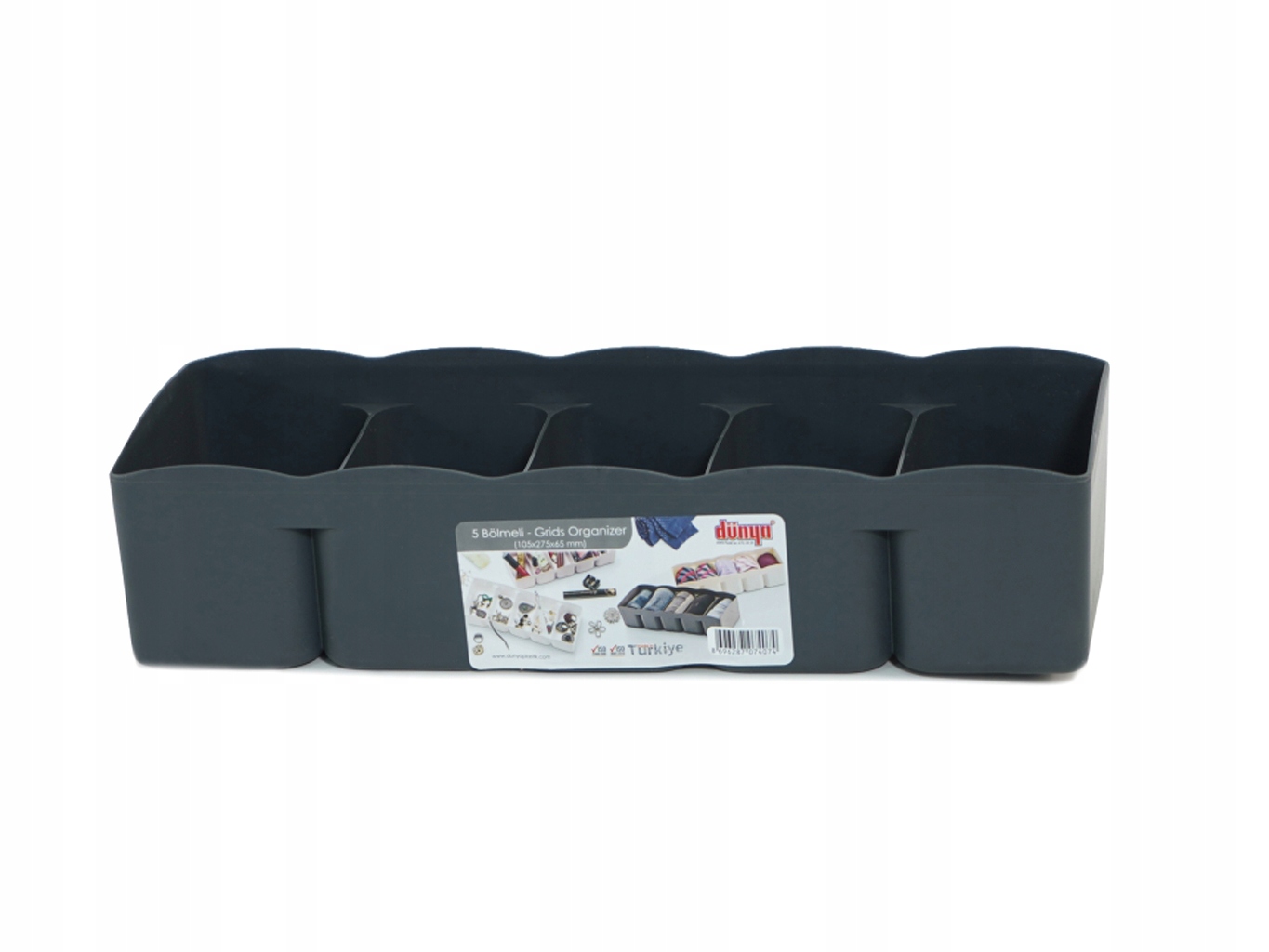 ORGANIZER DO SZUFLADY NA PRZYPRAWY 27X10,5 PUDEŁKO Kolor biały