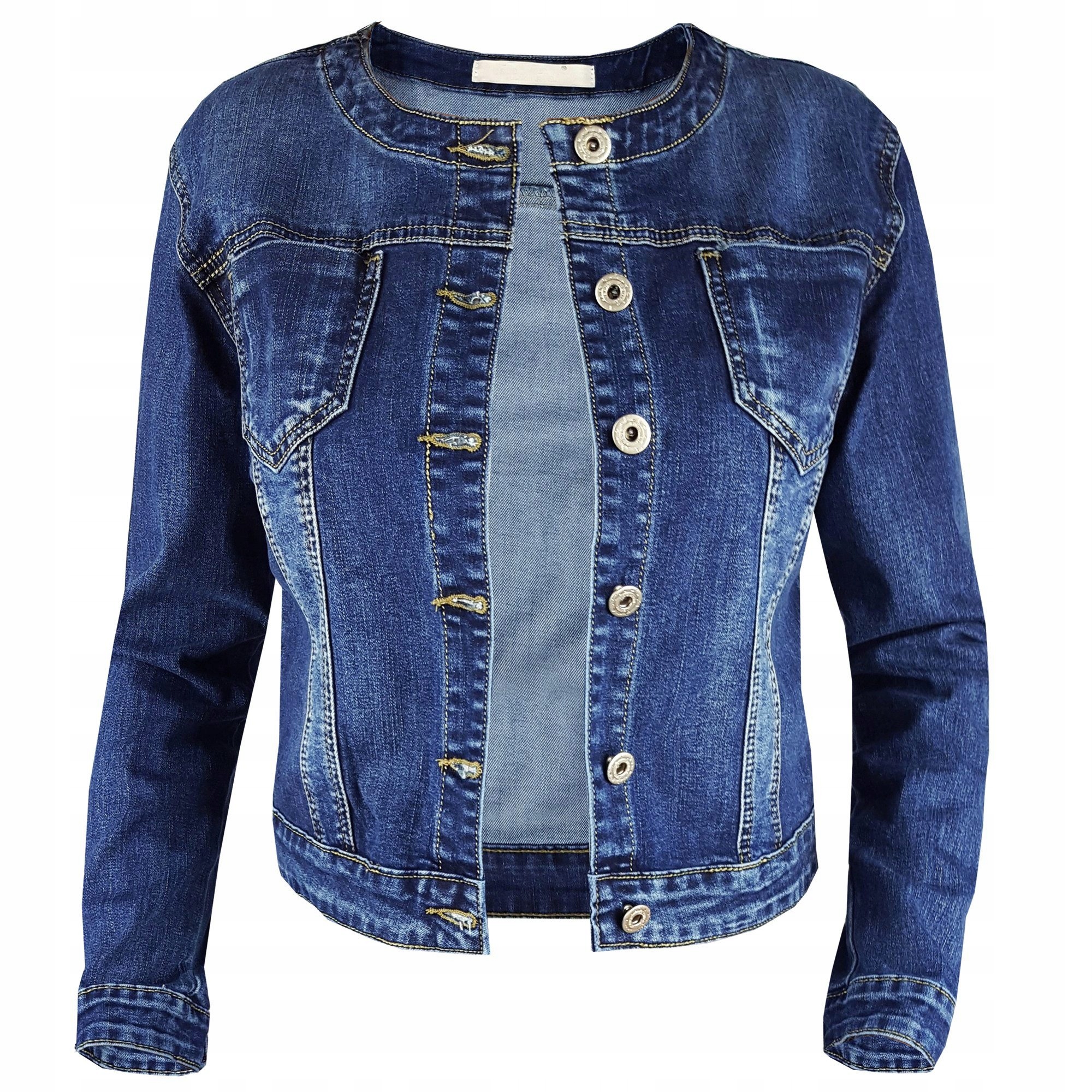 Kurtka Jeansowa Katana Damska Plus Size Blue