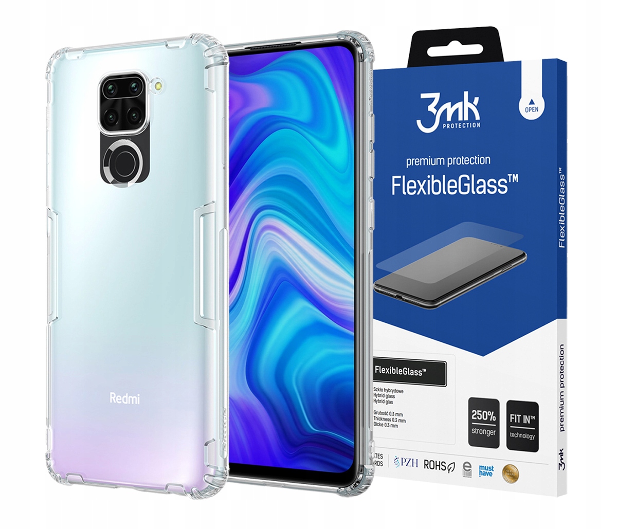 

Nillkin Etui Do Redmi Note 9/10X + Szkło 3MK Fg