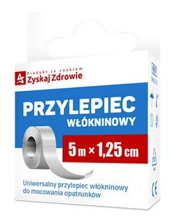 

Przylepiec włókninowy na rolce 5m x 1,25cm Zyskaj