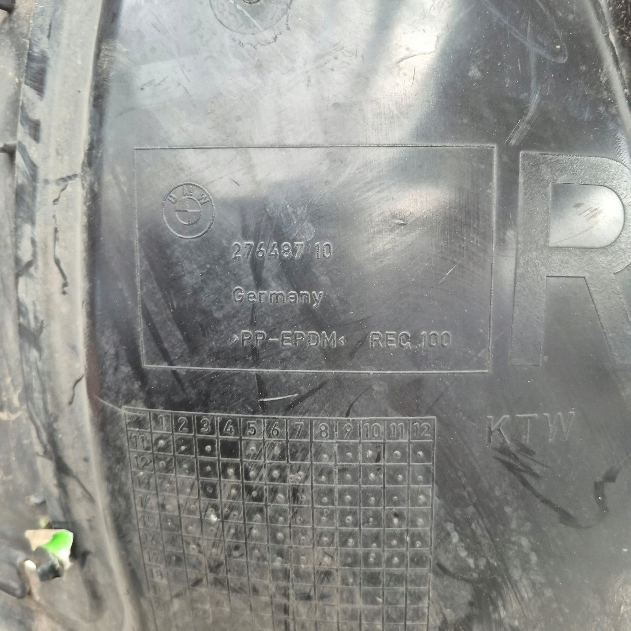 BMW 1 F20 11-19 mudguard front front right