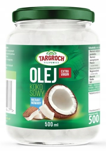 

Olej kokosowy nierafinowany Extra Virgin 500 ml