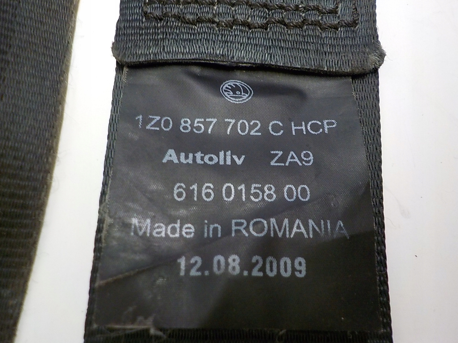 SKODA OCTAVIA II Gurten Sicherheits Spanner rechts 1Z0857702C