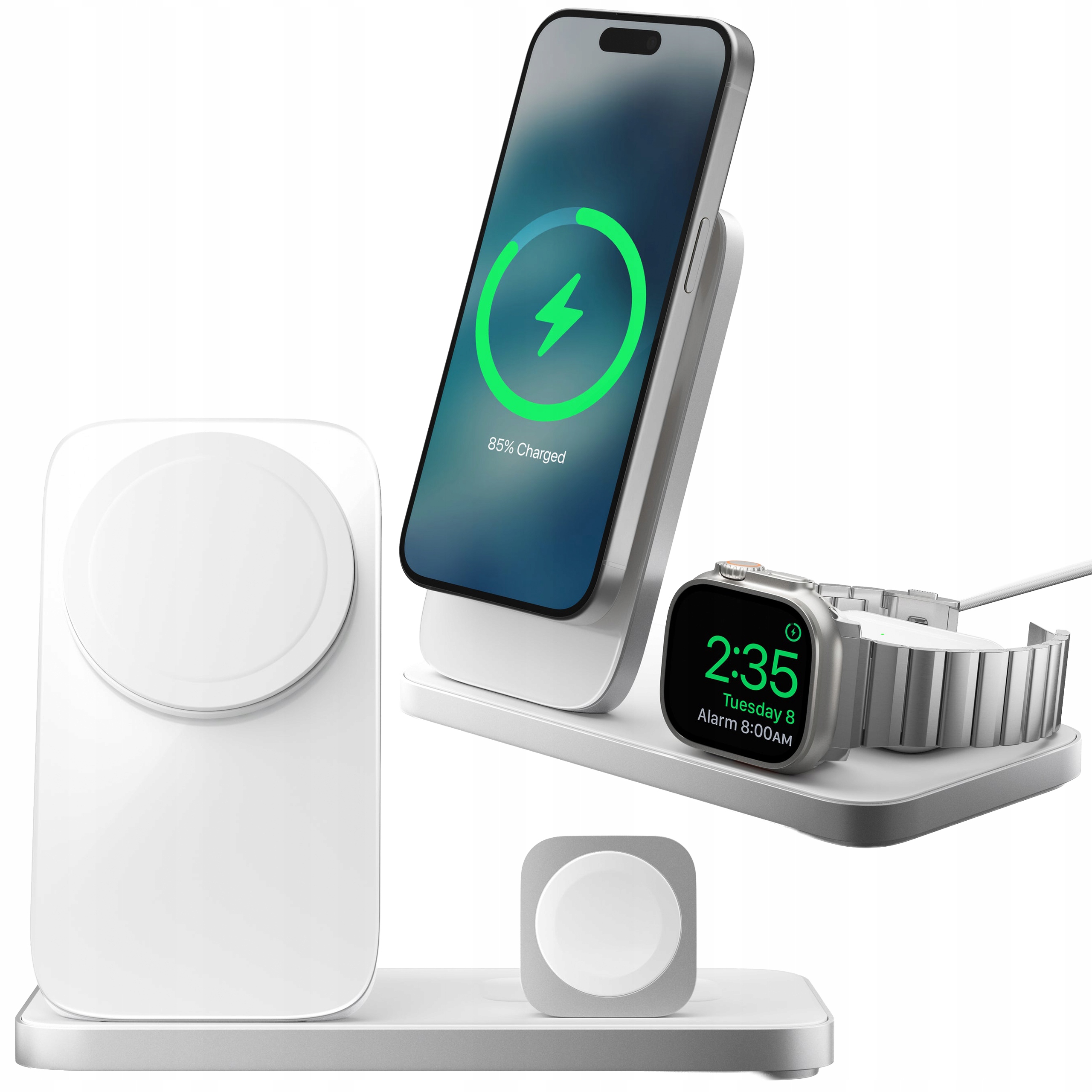 Nomad Stand One Max Ładowarka Bezprzewodowa z MagSafe Qi2 25W do Apple